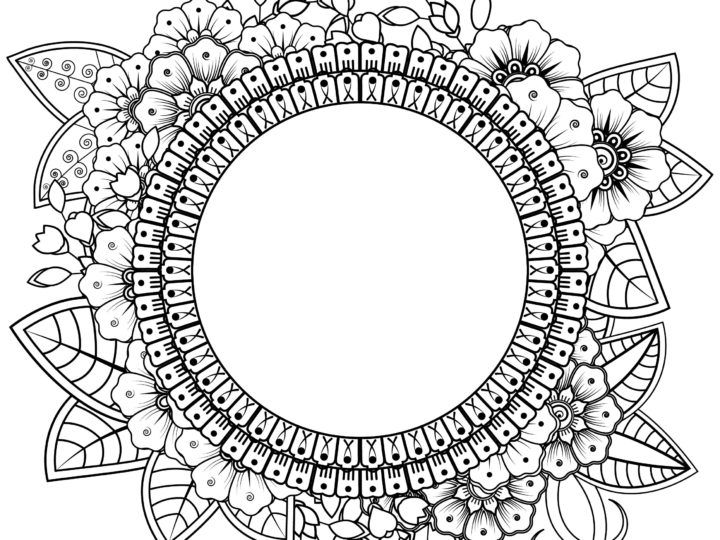 Coloring Book For Adult Flower – Online Coloring Page – HiColoring.com